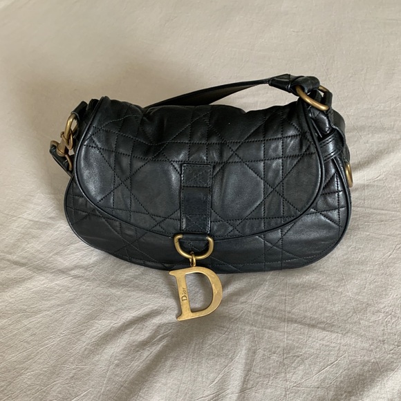 Christian Dior Cannage Leather Flap Hobo - Picture 3 of 12